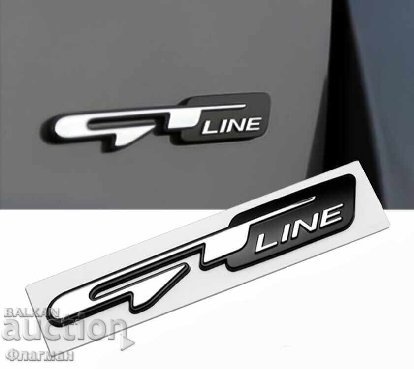 Noi embleme "GT line" - 11.2 cm./2.0 cm