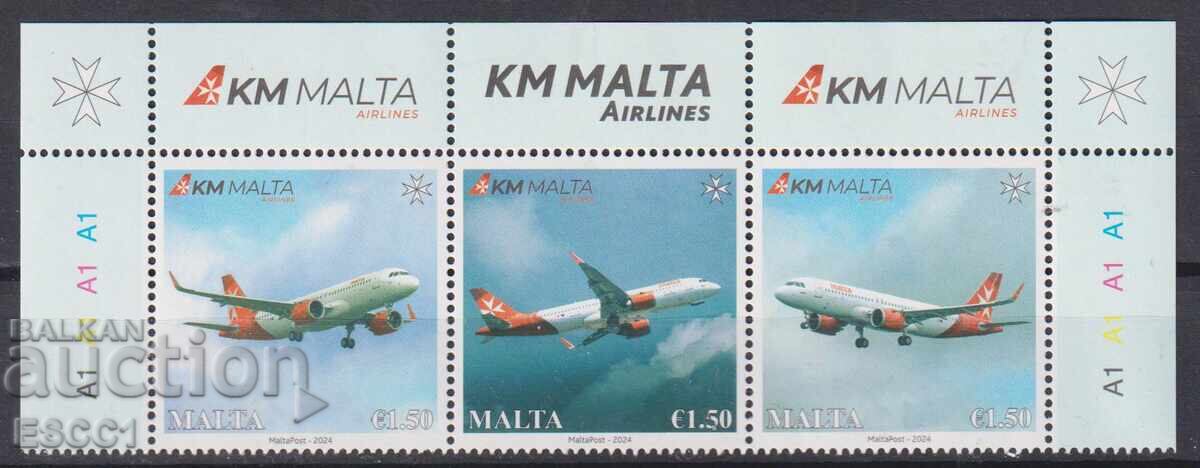 Clean Stamps Aviation Airplanes 2024 from Malta Clean Stamps Aviation Airplanes 2024 from Malta