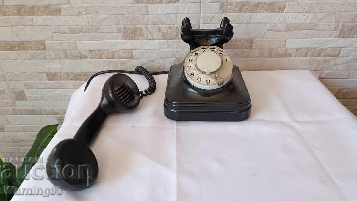 Παλιό γερμανικό τηλέφωνο με πηρούνι - Siemens - 1950" - 6 Παλιό γερμανικό τηλέφωνο με πηρούνι - Siemens - 1950" - 6