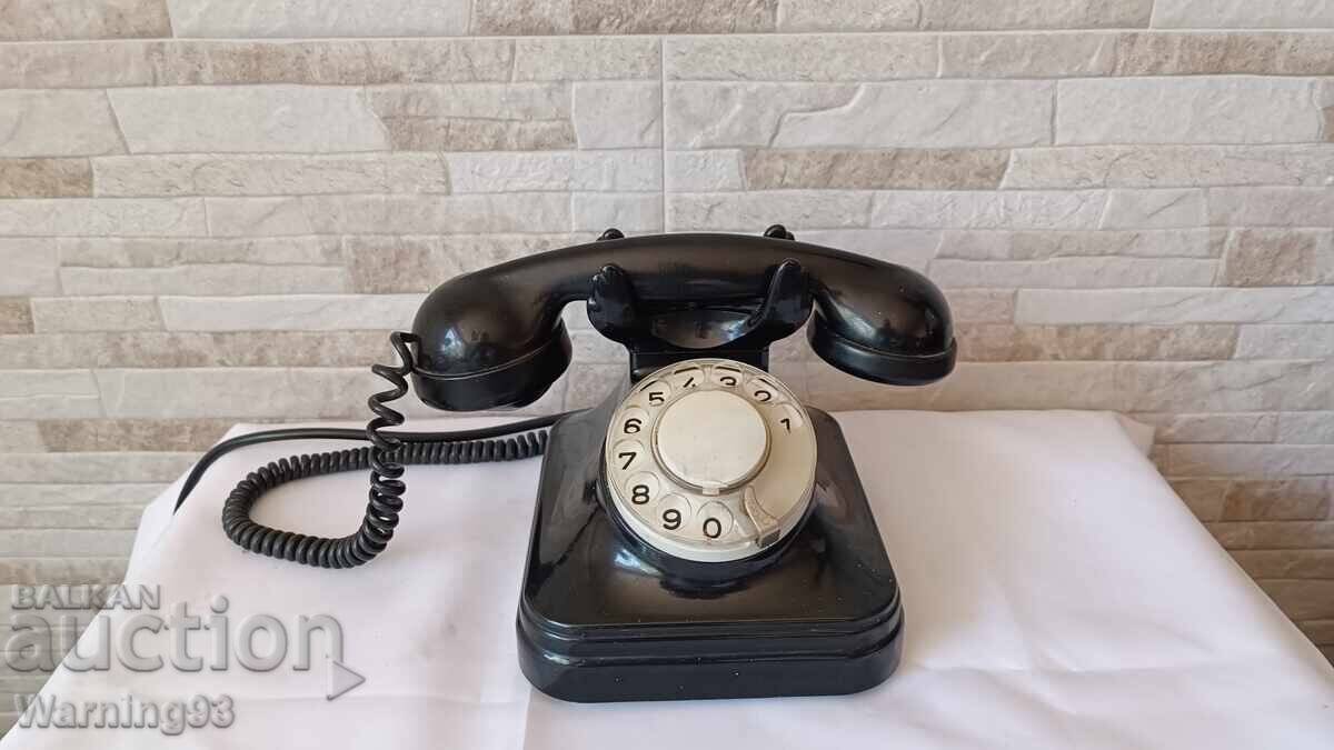 Стар немски телефон с вилка-  Siemens - 1950" година