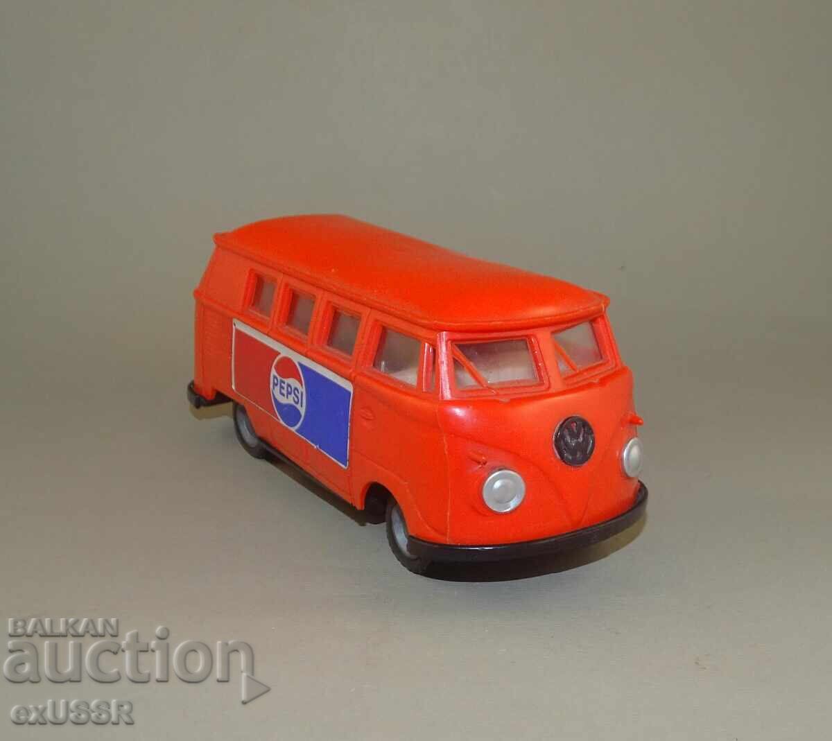 Mașinuță de jucărie veche VW VOLKSWAGEN Bus Ungaria PEPSI