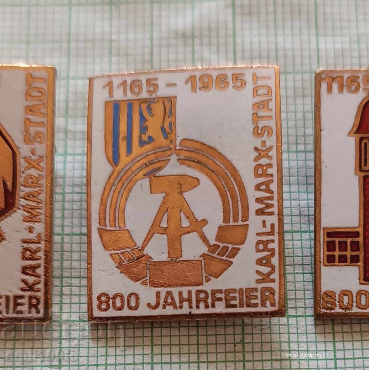 Licitație Ecusoane 5 buc. 800 ani Karl Marx Stadt Licitație Ecusoane 5 buc. 800 ani Karl Marx Stadt