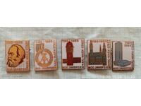 Ecusoane 5 buc. 800 ani Karl Marx Stadt