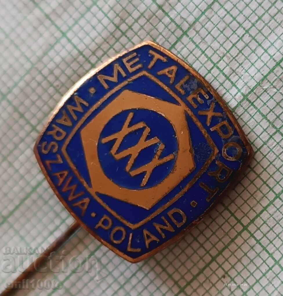 Delivery of Badge - Metalexport Warsaw Poland