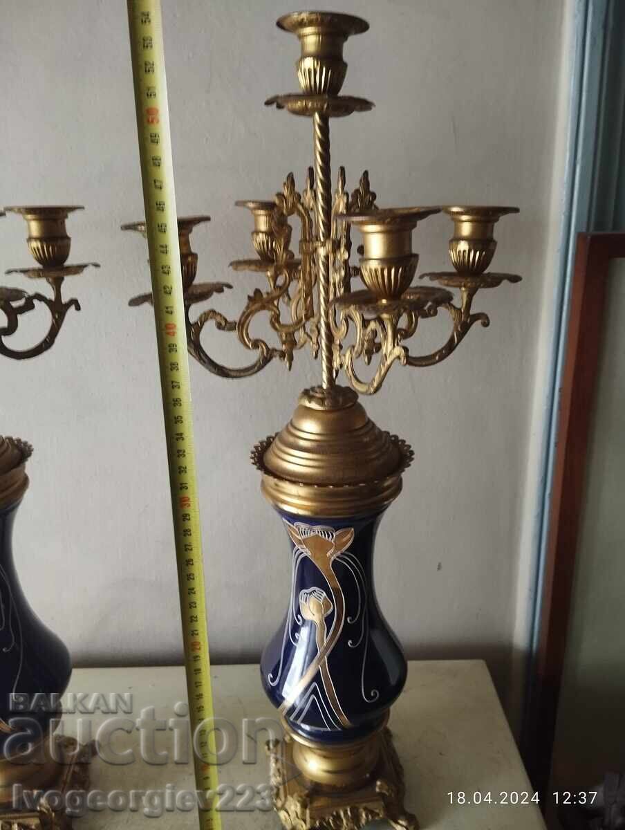 комплект барокови свещници с цена 390.00 лв. | € 199.40 комплект барокови свещници с цена 390.00 лв. | € 199.40