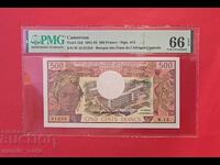 Cameroon 500 Francs 1981 PMG 66