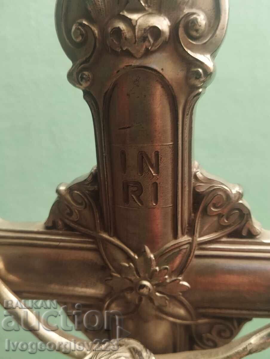 Доставка на настолен кръст,разпятие арт нуво