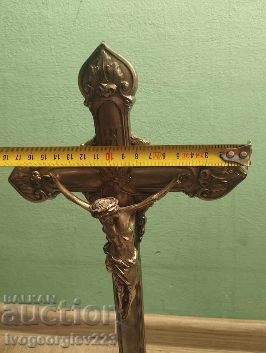 настолен кръст,разпятие арт нуво - 5