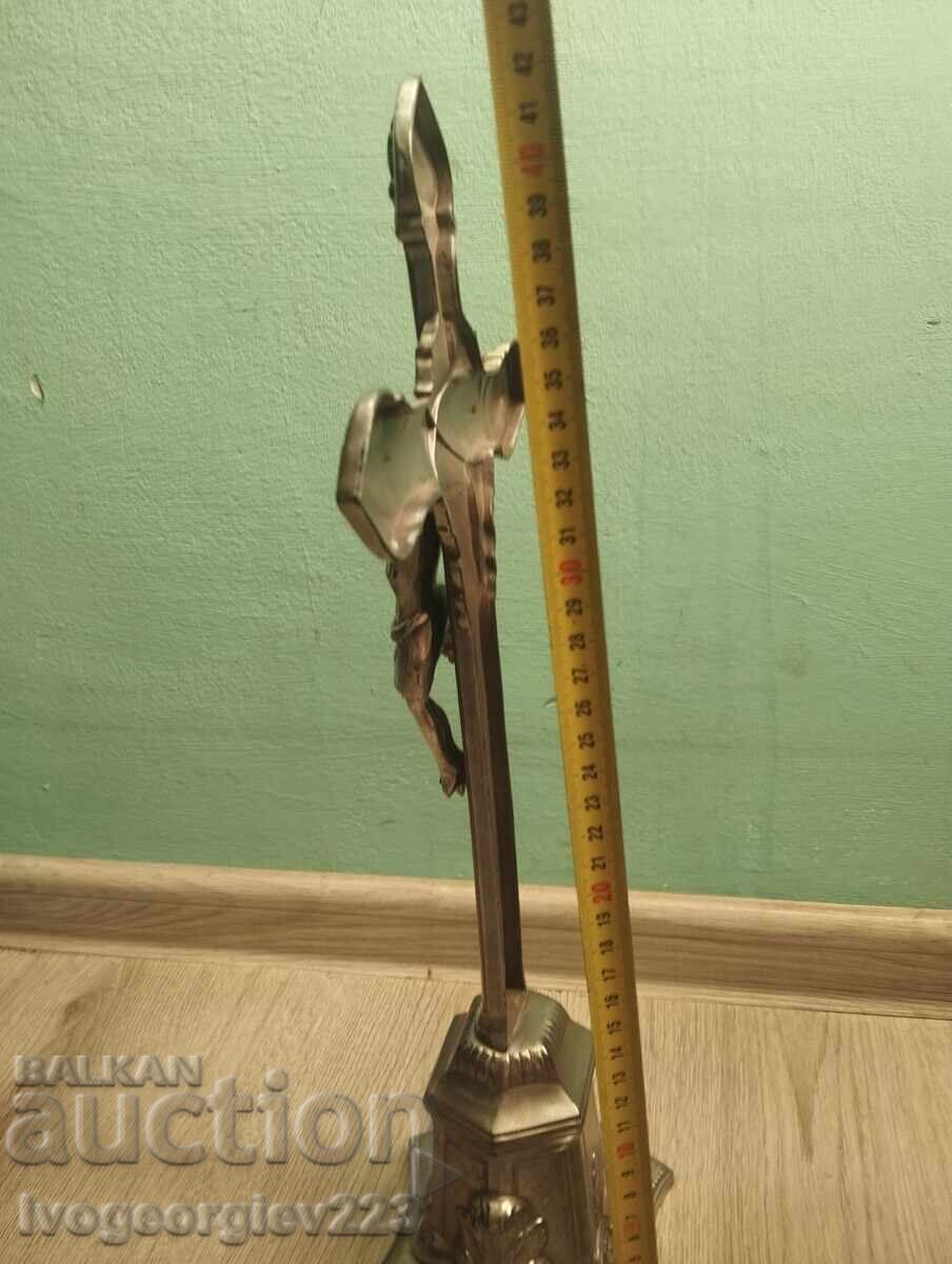 настолен кръст,разпятие арт нуво - 6