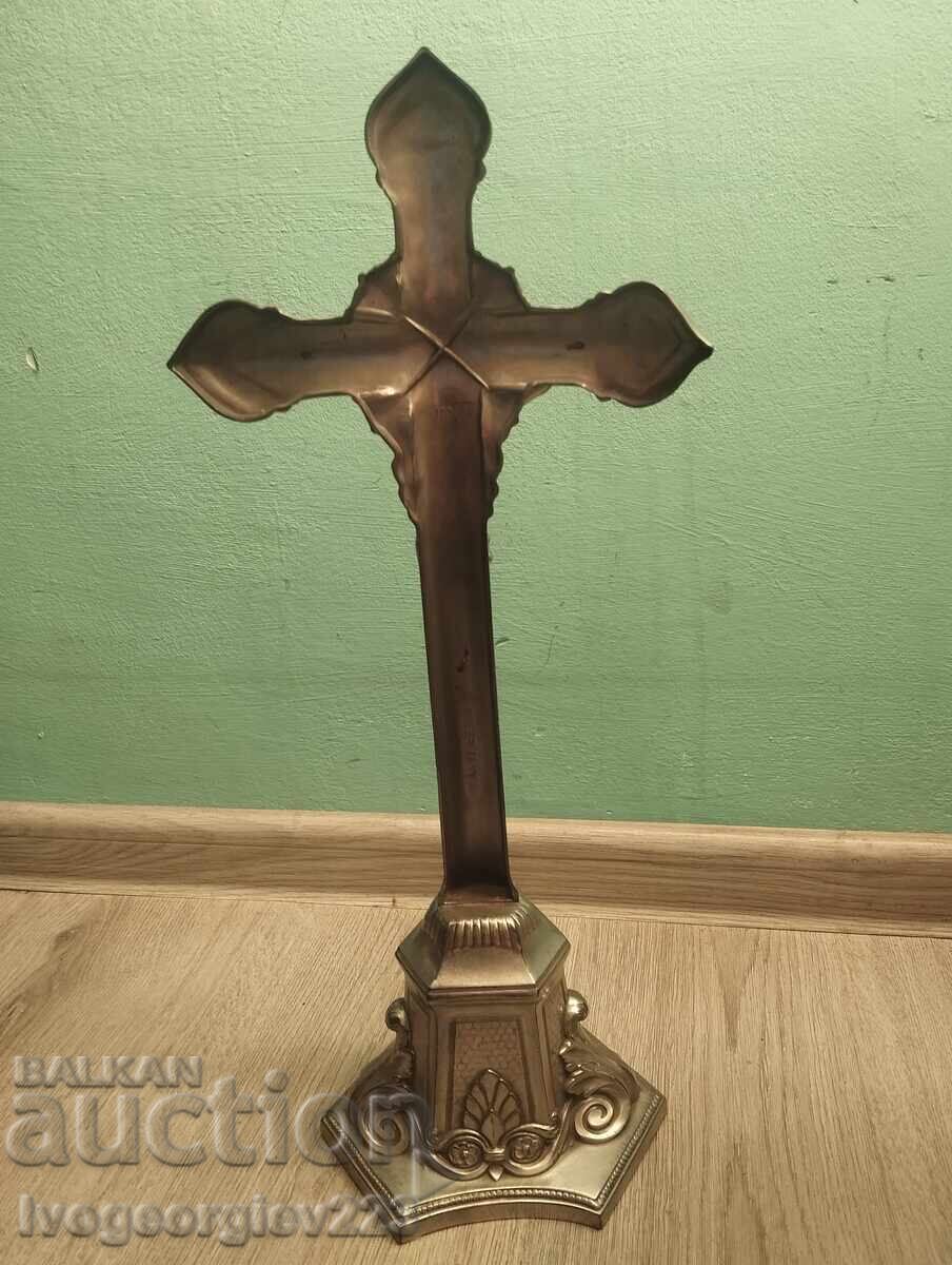 настолен кръст,разпятие арт нуво - 7