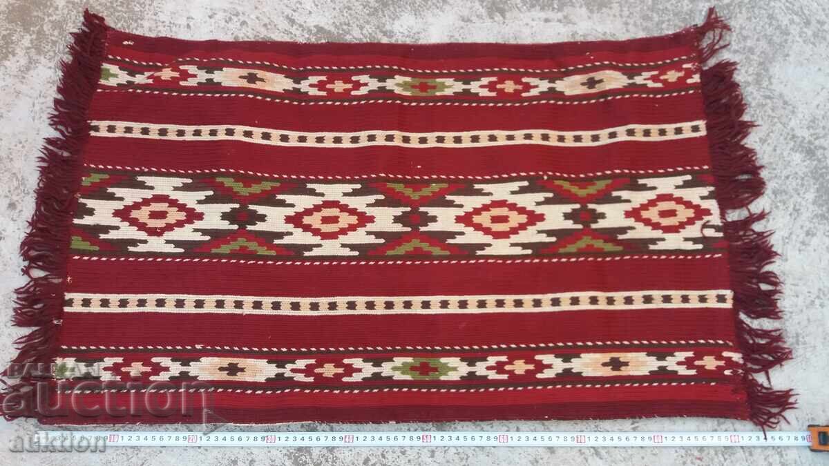 HUSA DE PERNĂ MARE, COLORATĂ, DIN LÂNĂ DE RODOP