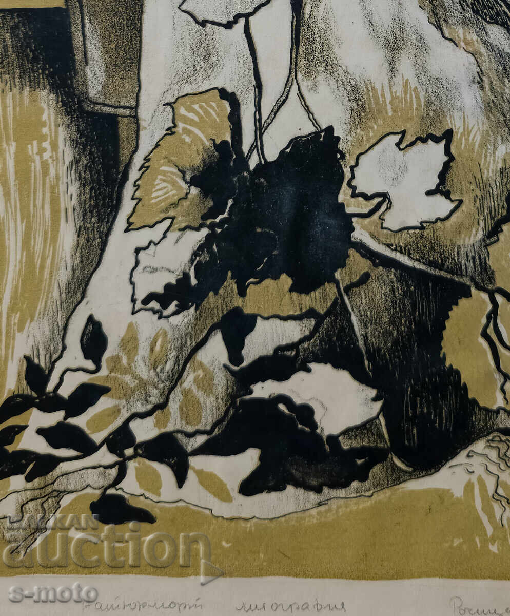 Licitație Grafică, litografie natură statică