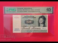 Denmark 50 Kroner 1985 PMG 65