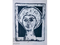 Graphics, lithograph portrait 1967