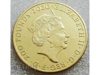 United Kingdom 200 Pound Coin 2020 Queen Elizabeth II