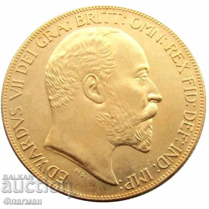 Νόμισμα Ηνωμένου Βασιλείου 1 Sovereign 1902 Βασιλιάς Εδουάρδος VII Νόμισμα Ηνωμένου Βασιλείου 1 Sovereign 1902 Βασιλιάς Εδουάρδος VII