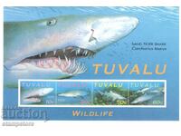 Tuvalu - Large Format Block - Tiger Shark