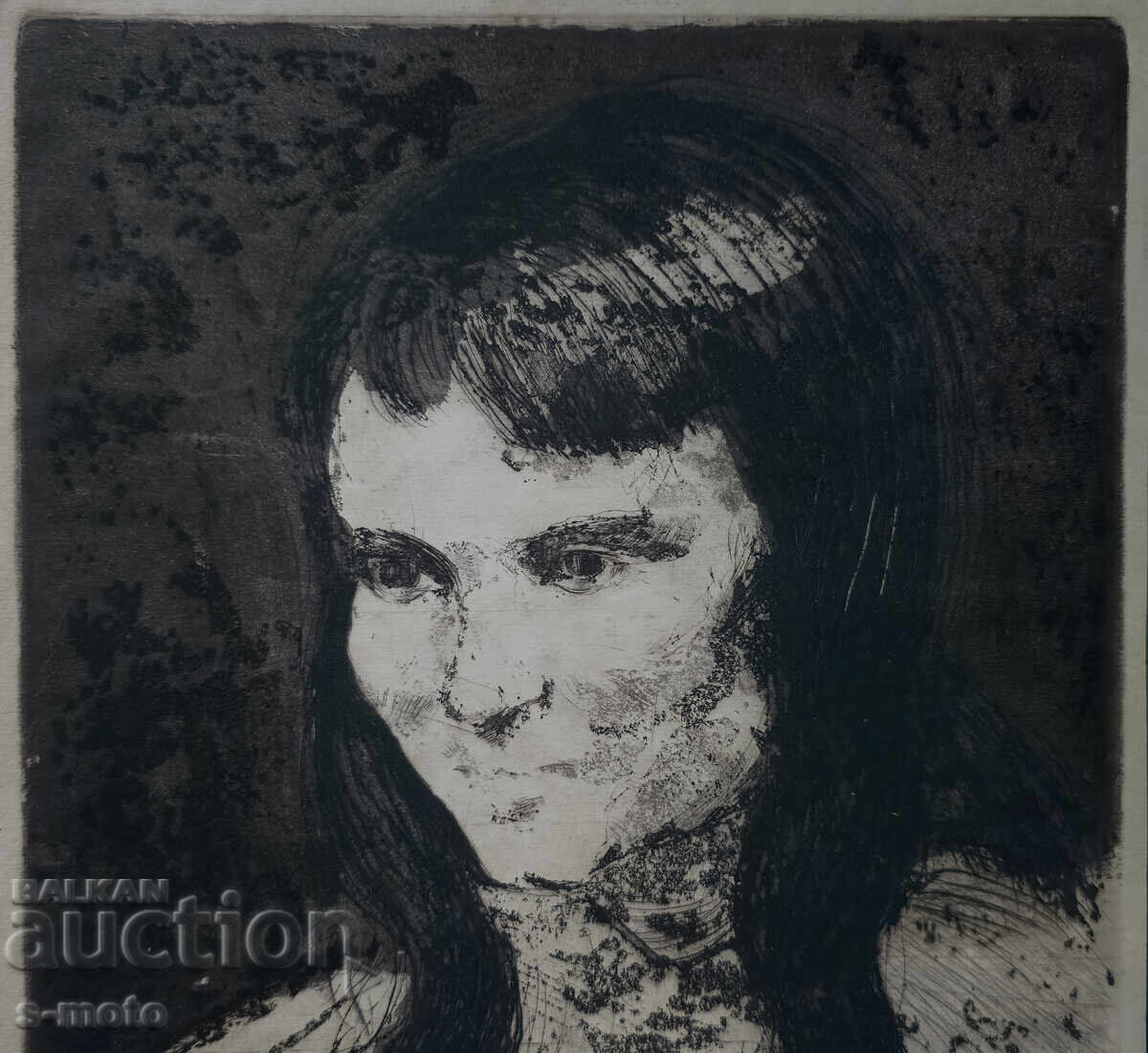 Παράδοση Γραφικά, λιθογραφία, γυναικείο πορτρέτο