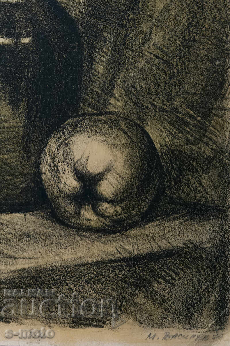 Аукцион Графика, литография натюрморт 1970г.