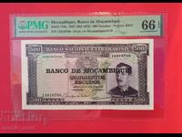 Mozambique 500 Escudos 1967 PMG 66