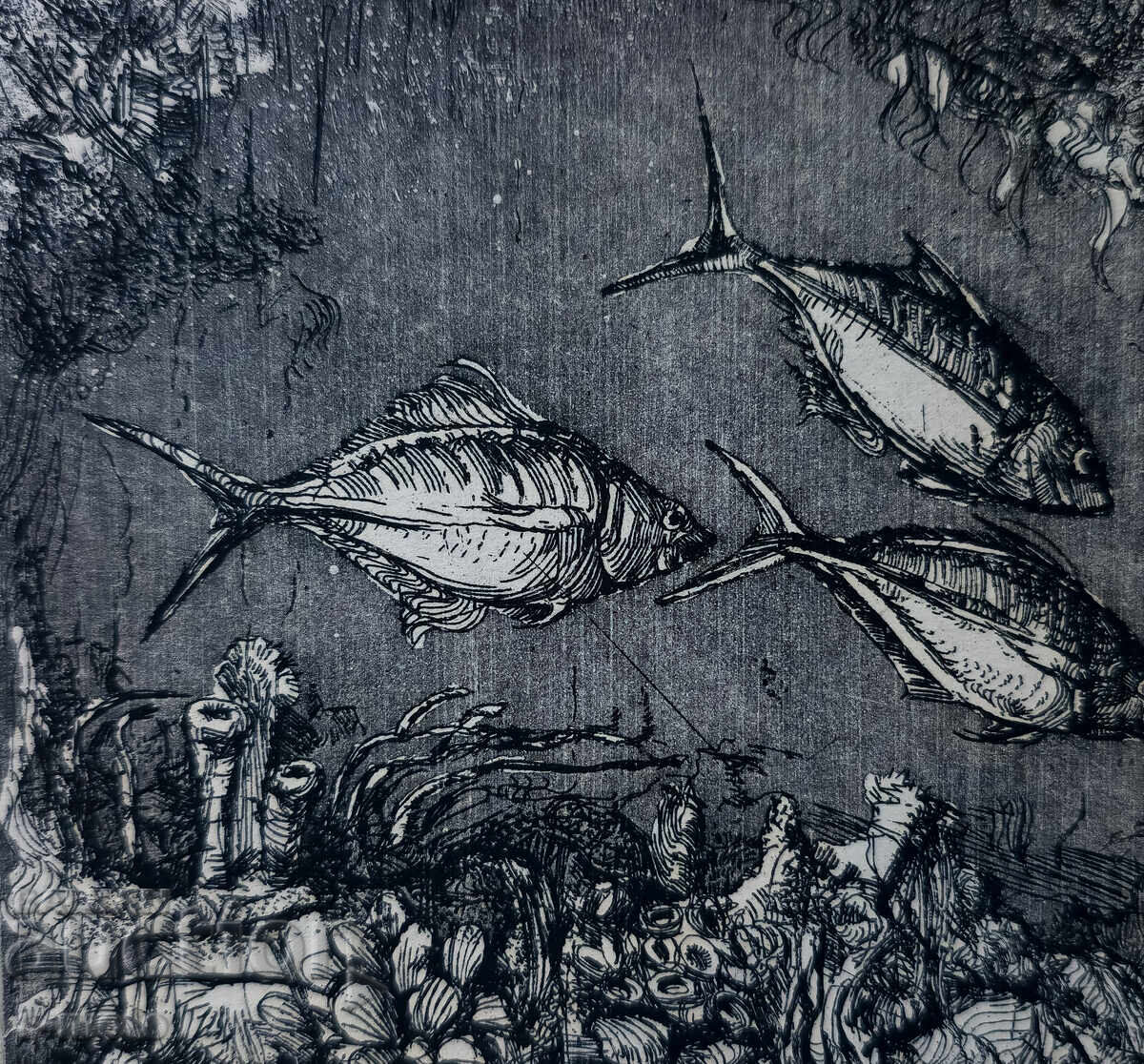 Γραφικά, χαρακτικό, αφηρημένη σύνθεση, τοπίο - 7