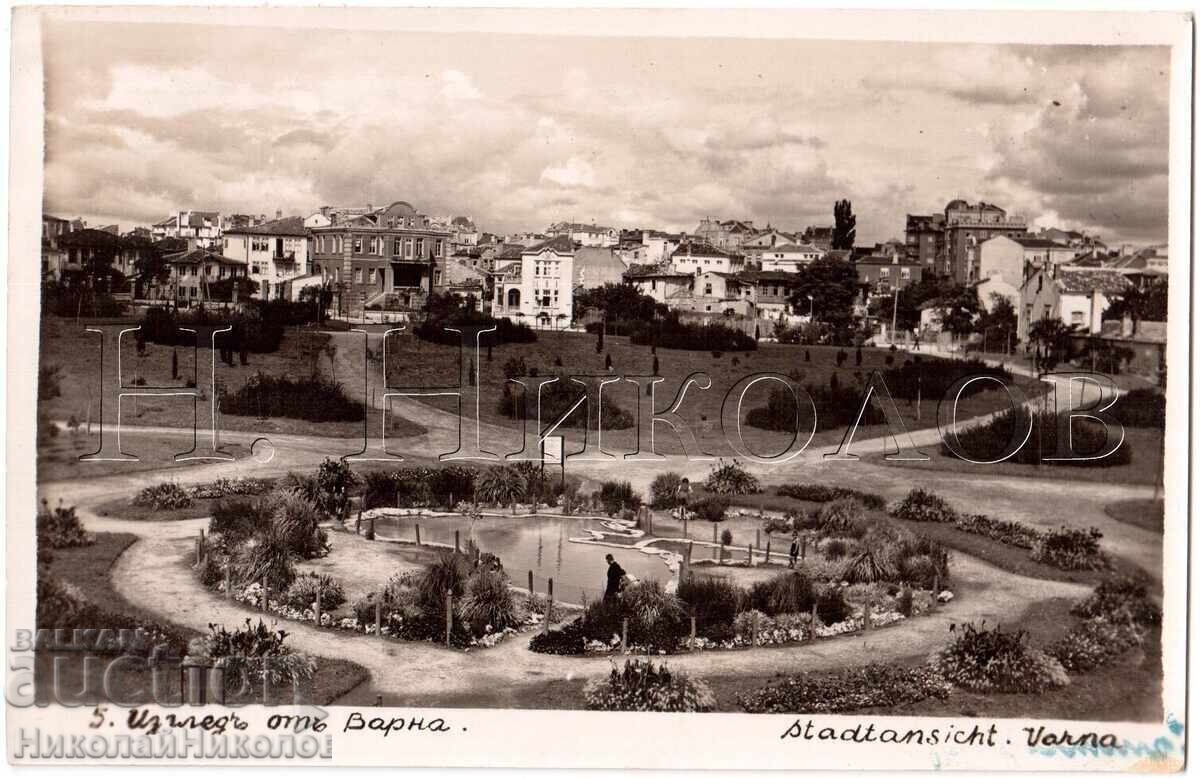1939 CARTOLINA VECHE VARNA VEDERE ORAȘ E038