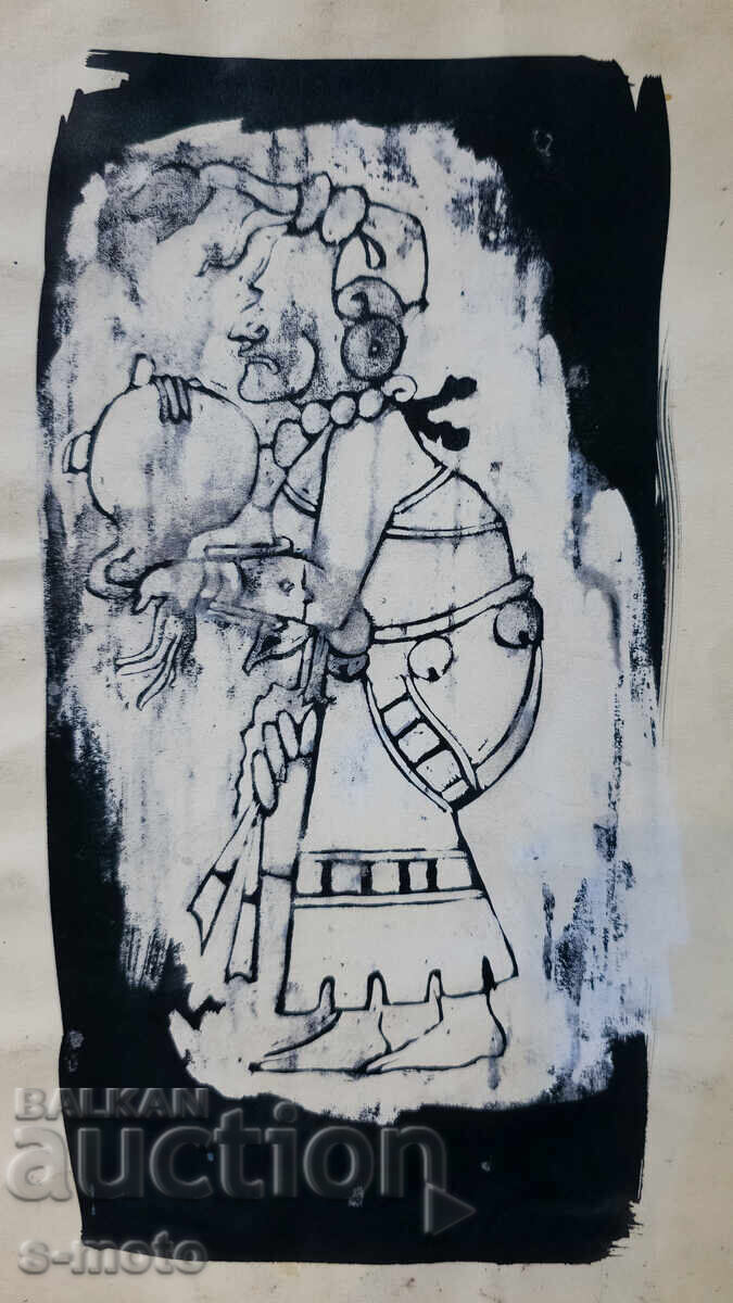 Γραφικά, μικτές τεχνικές, πορτρέτο με τιμή 140.00 BGN | € 71.58