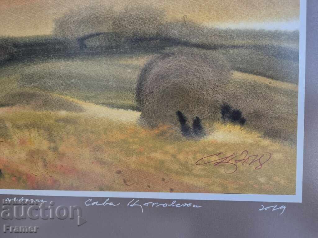 Watercolor by the great artist STOLETNIKA Sava Tsonovski 5G - 5