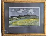 Watercolor by the great artist STOLETNIKA Sava Tsonovski 10z