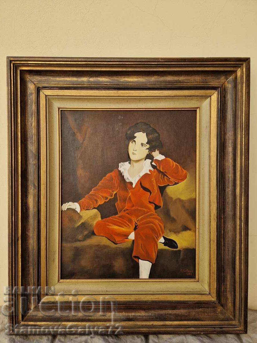 Δημοπρασία Υπέροχη αντίκα ολλανδική ζωγραφική με λάδι σε καμβά