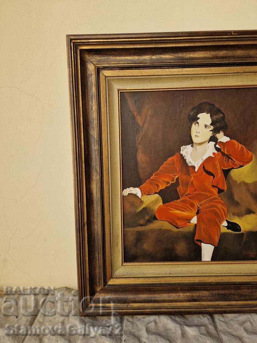 Υπέροχη αντίκα ολλανδική ζωγραφική με λάδι σε καμβά - 5