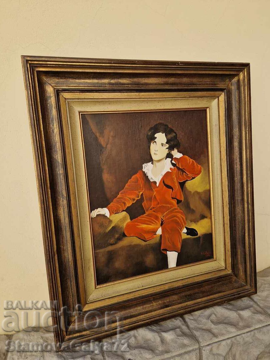 Υπέροχη αντίκα ολλανδική ζωγραφική με λάδι σε καμβά - 6