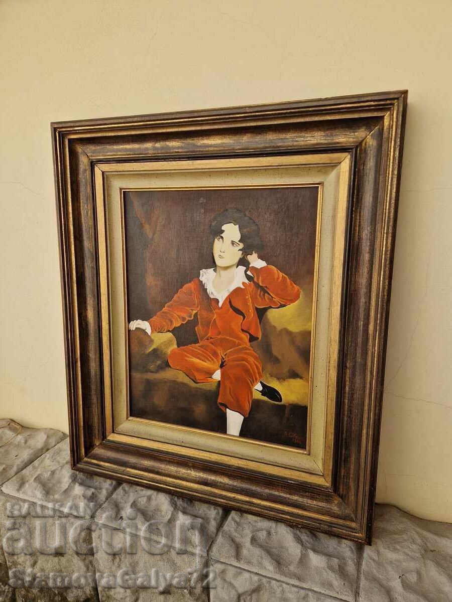 Υπέροχη αντίκα ολλανδική ζωγραφική με λάδι σε καμβά - 7