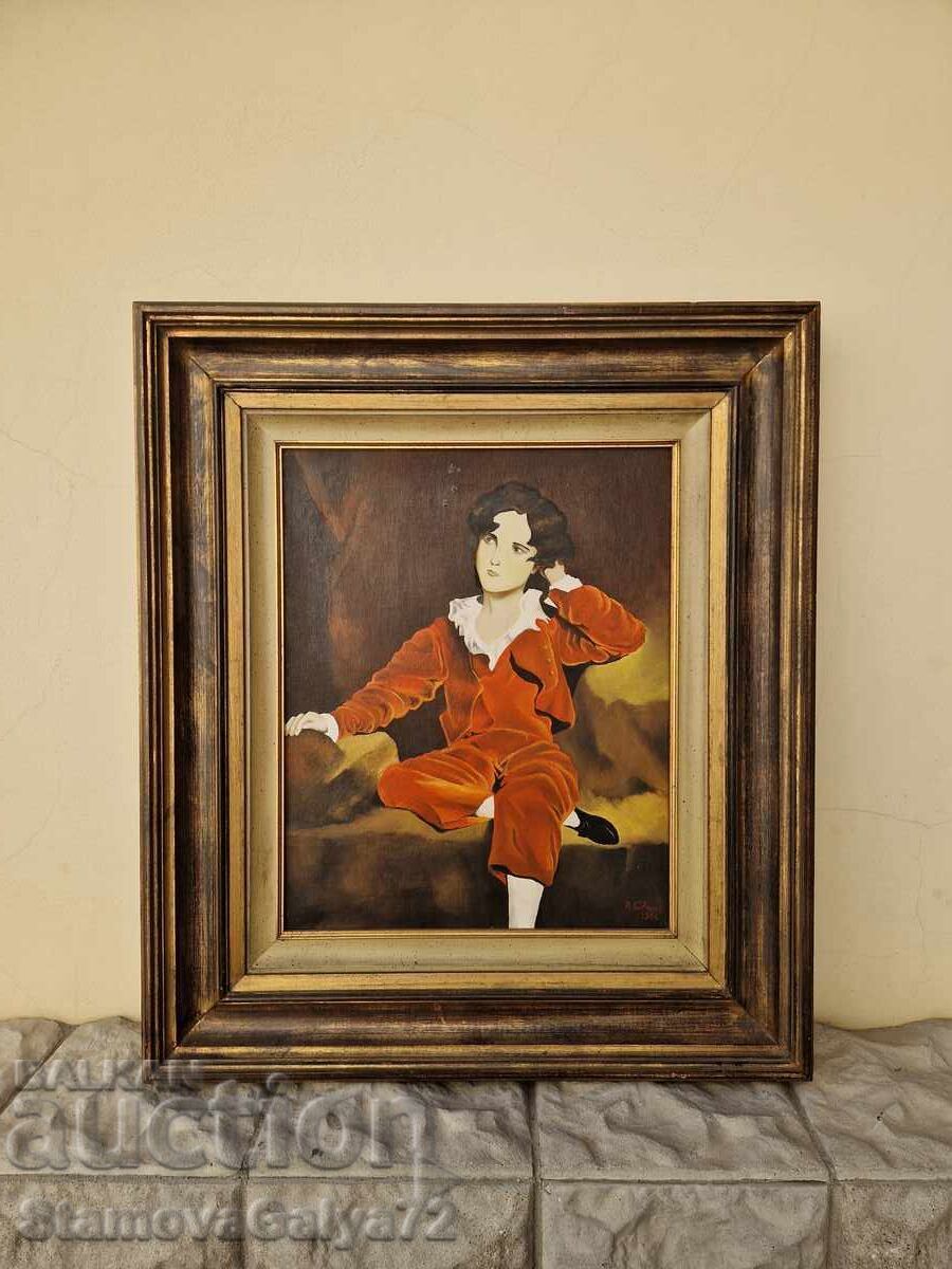 Υπέροχη αντίκα ολλανδική ζωγραφική με λάδι σε καμβά