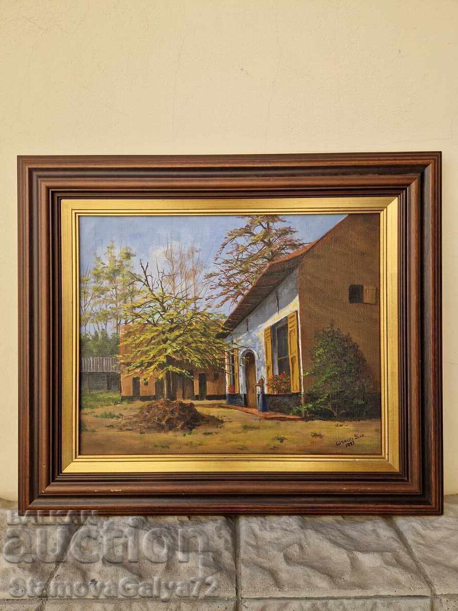 Pictură originală antică unică în ulei pe pânză cu preț € 141.63 | 277.01 BGN