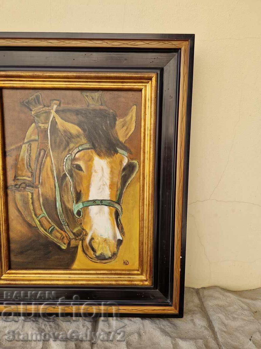 Delivery of Beautiful antique original oil on canvas painting