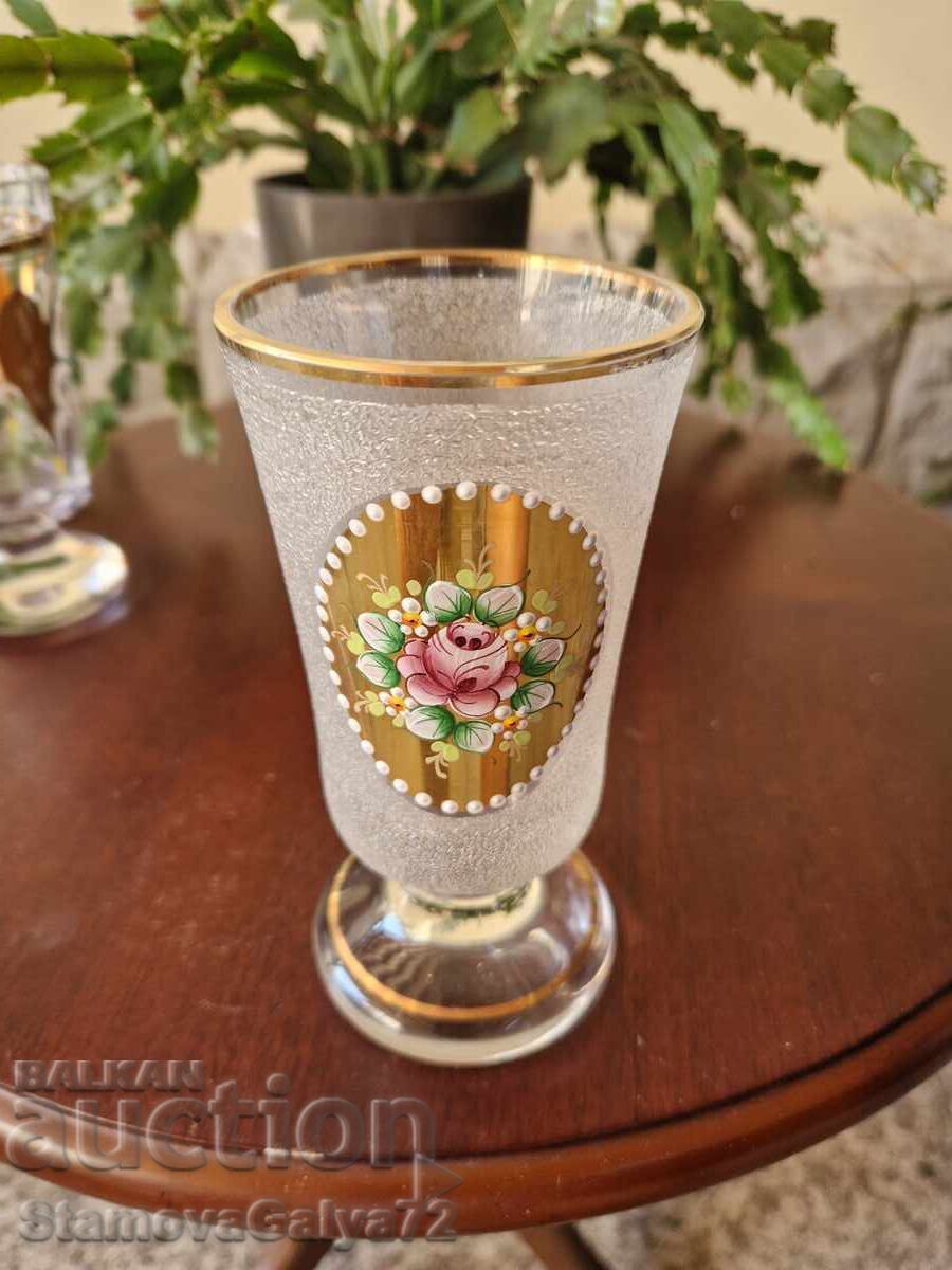 Great lot of 2 antique Bohemia Bochemia cups - 5