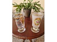 Lot excelent de 2 cești antice Bohemia Bochemia