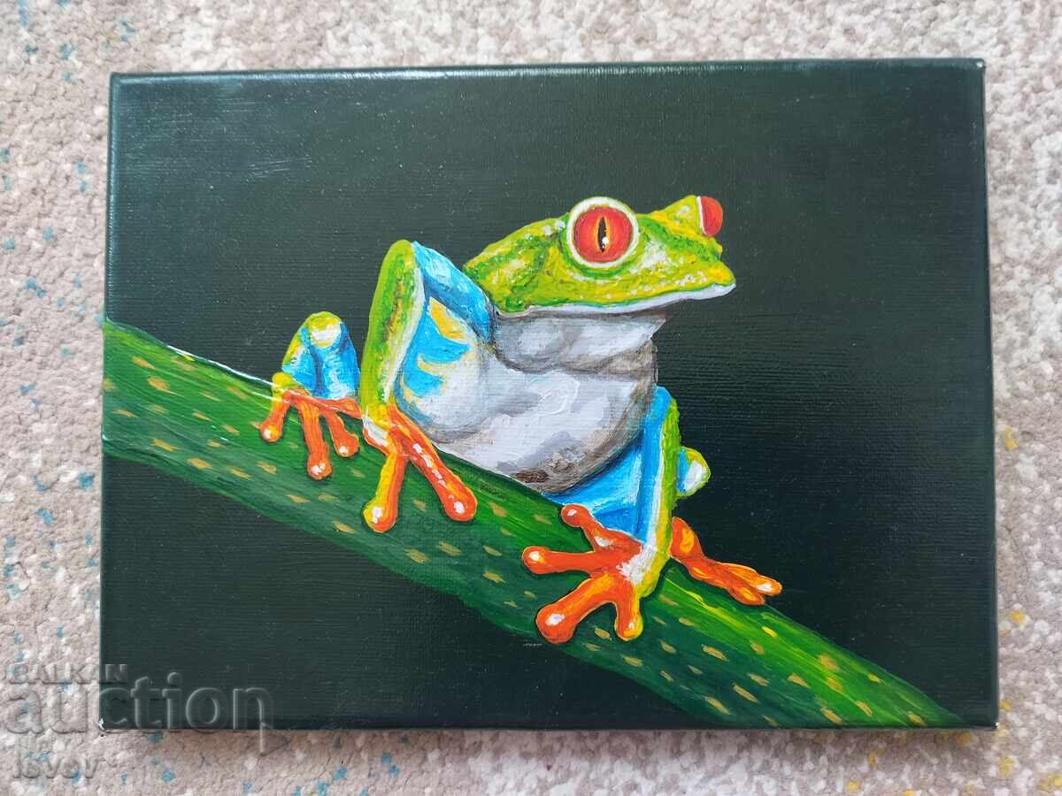 Livrarea Frumoasă pictură cu broască
