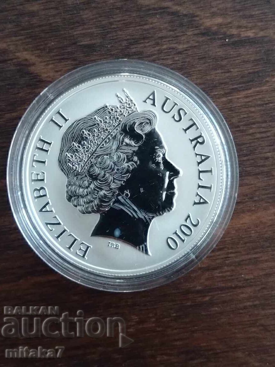 Ασημένιο νόμισμα "Καγκουρό", 1 oz, 2010, Αυστραλία με τιμή € 144.00 | 281.64 BGN