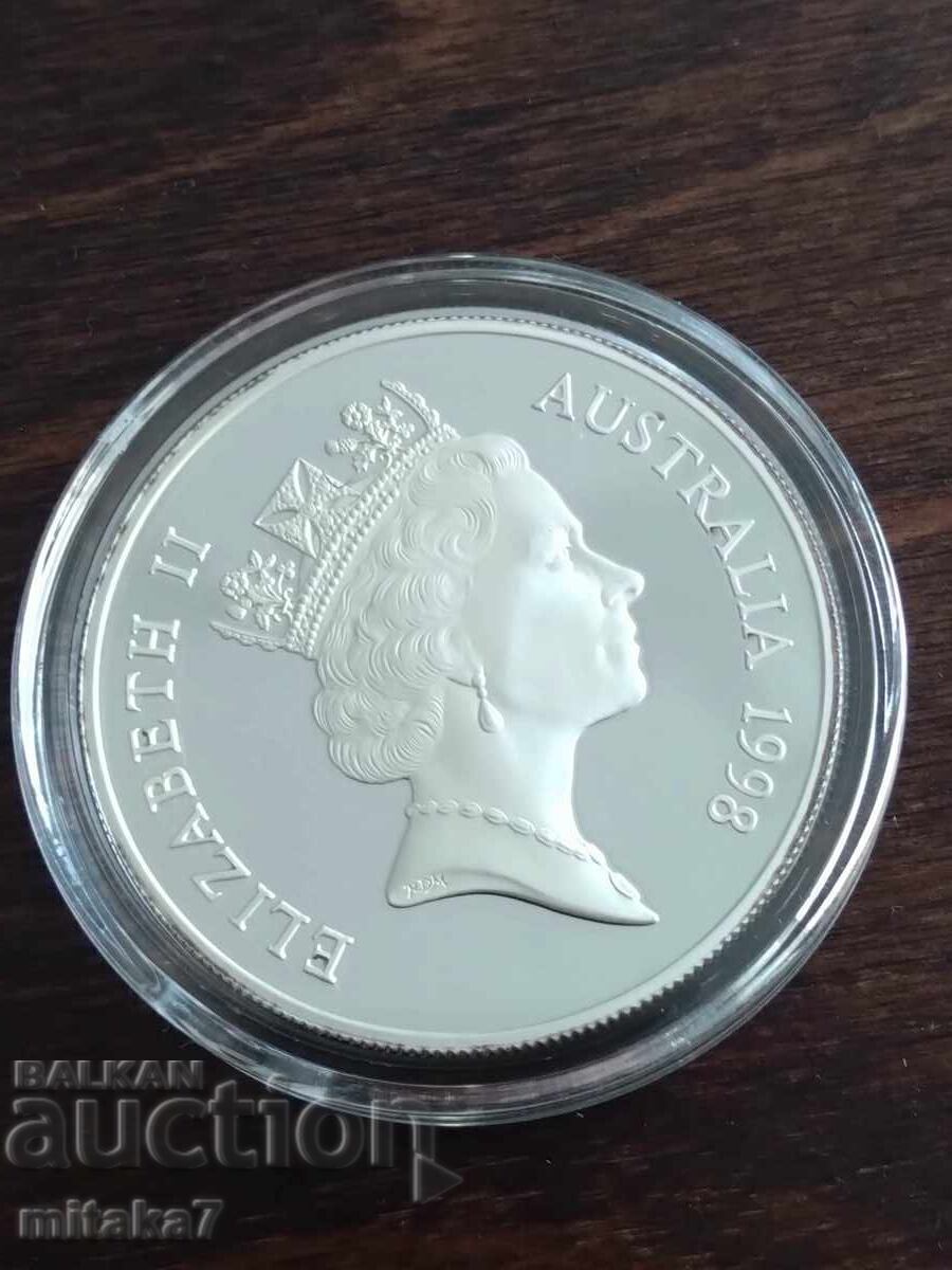 Silver Kangaroo coin, 1 oz, 1998, Australia - 5