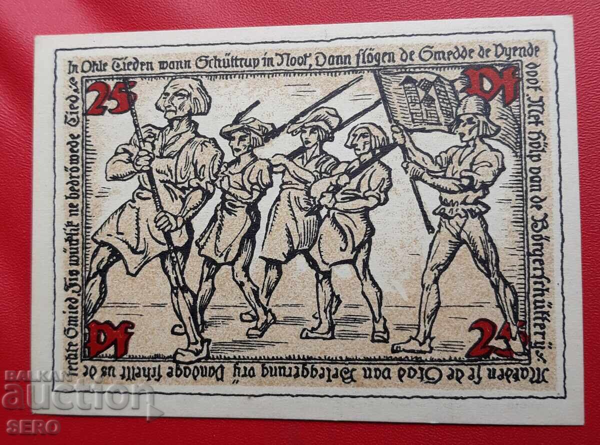 Τραπεζογραμμάτιο-Γερμανία-Σαξονία-Σούτορφ-25 πφένιγκ 1921 με τιμή 2.00 BGN | € 1.02