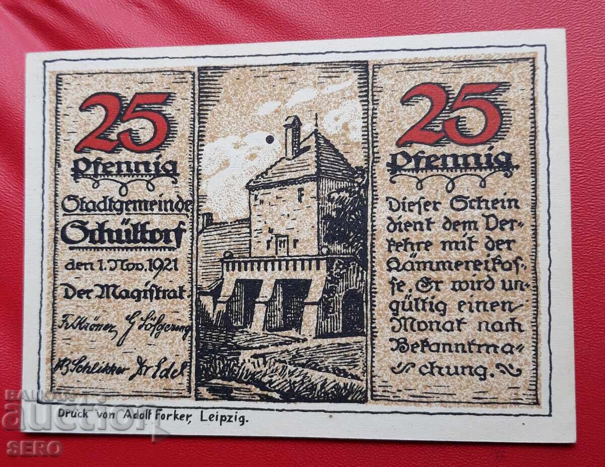 Τραπεζογραμμάτιο-Γερμανία-Σαξονία-Σούτορφ-25 πφένιγκ 1921