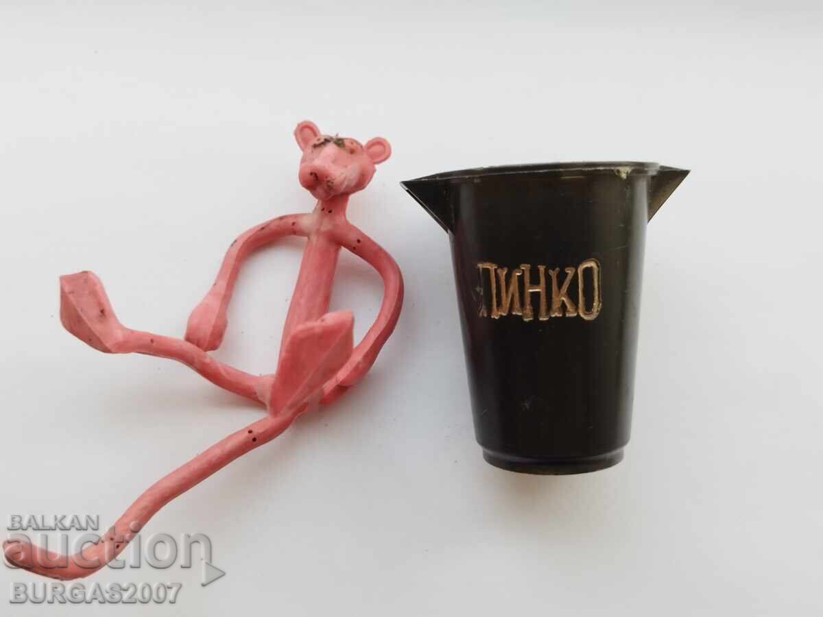 Auction Old rubber toy Pinko, in a bucket, NRB Auction Old rubber toy Pinko, in a bucket, NRB