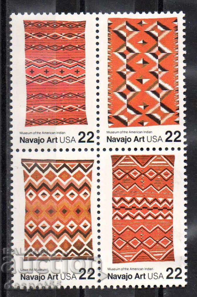 1986. USA. American Folk Art - Navajo blankets