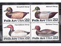 1985. SUA. Artă populară americană - Naluci pentru rațe