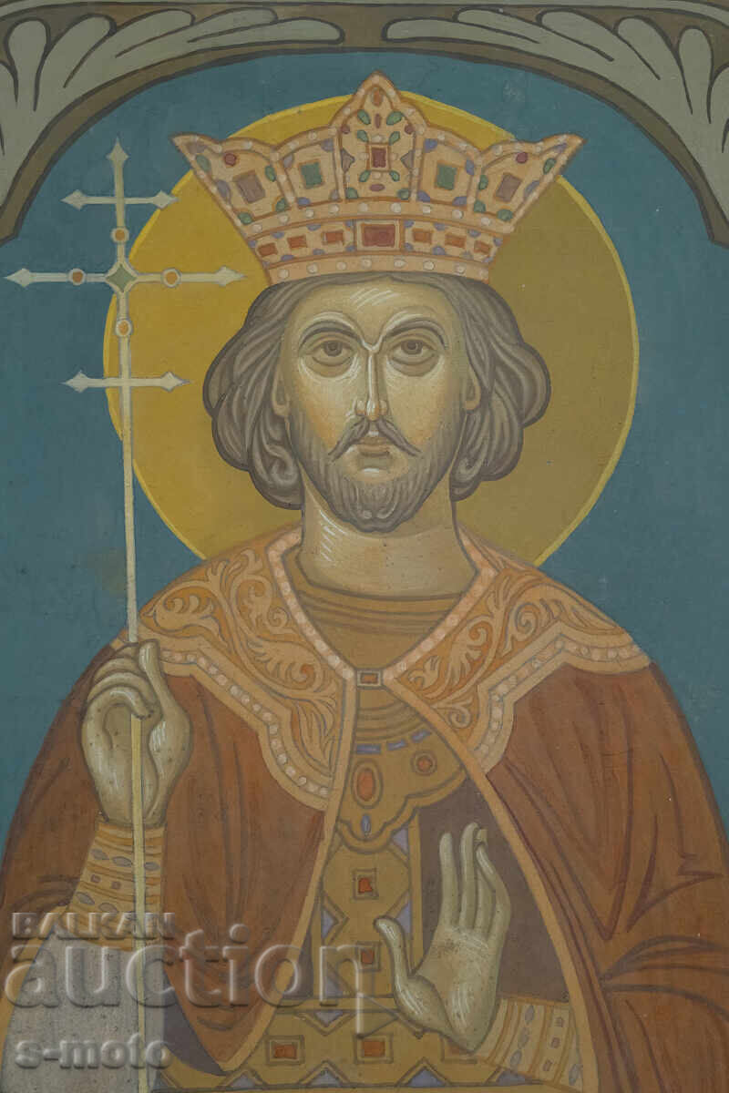 Tempera Painting - St. Boris - Michael, Icon - 6