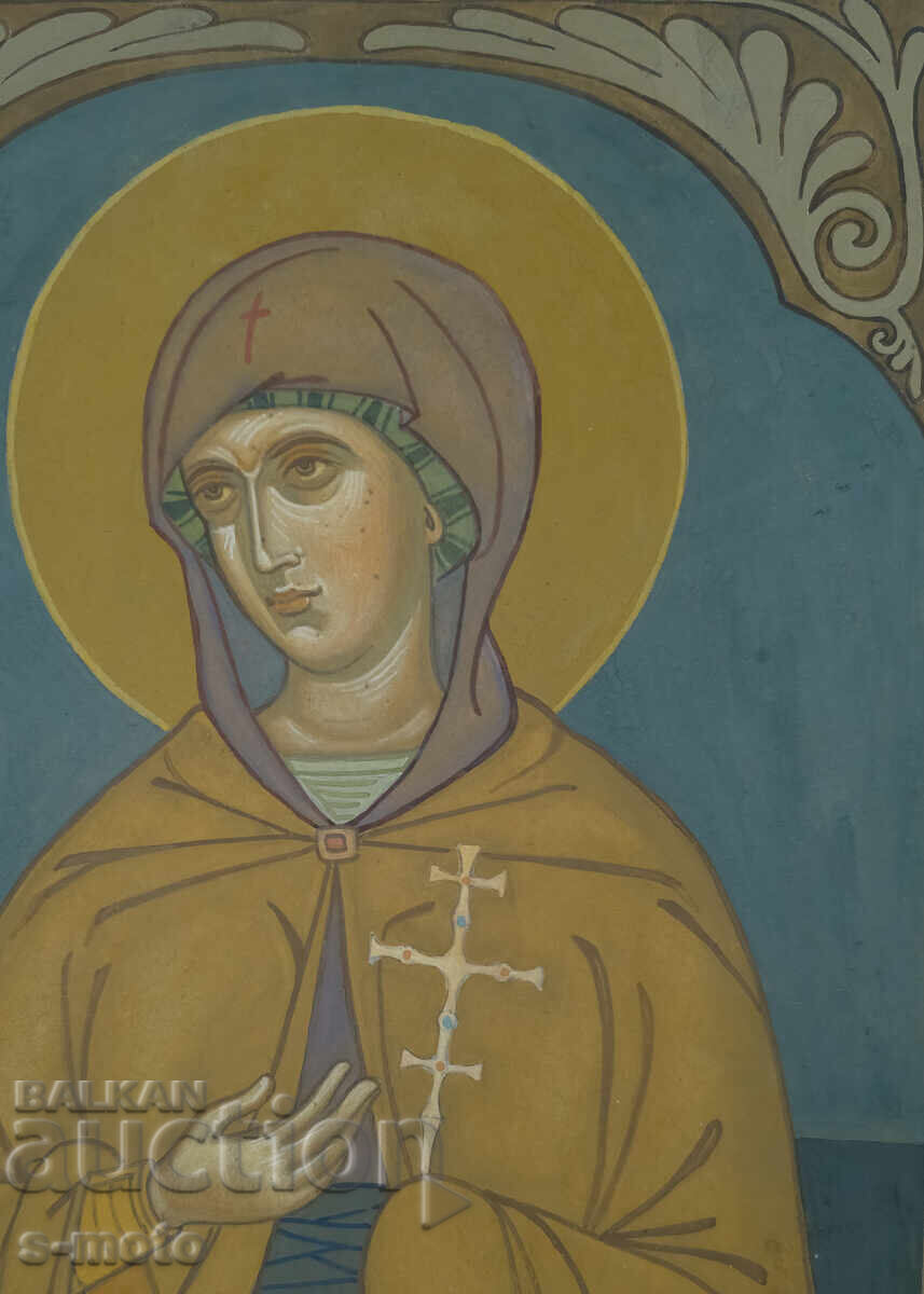 Картина темпера - Св. Петка Търновска, икона - 5