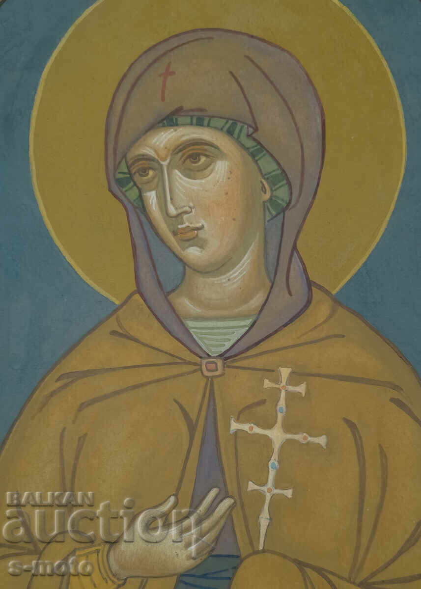 Картина темпера - Св. Петка Търновска, икона - 6
