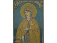 Tablou tempera - Sfânta Parascheva de la Iași, icoană